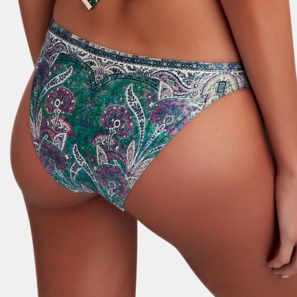 NWT$225 ZIMMERMANN Anneke Paisley-Print Bikini Bottom Briefs 2 (6-8) - Picture 4 of 12